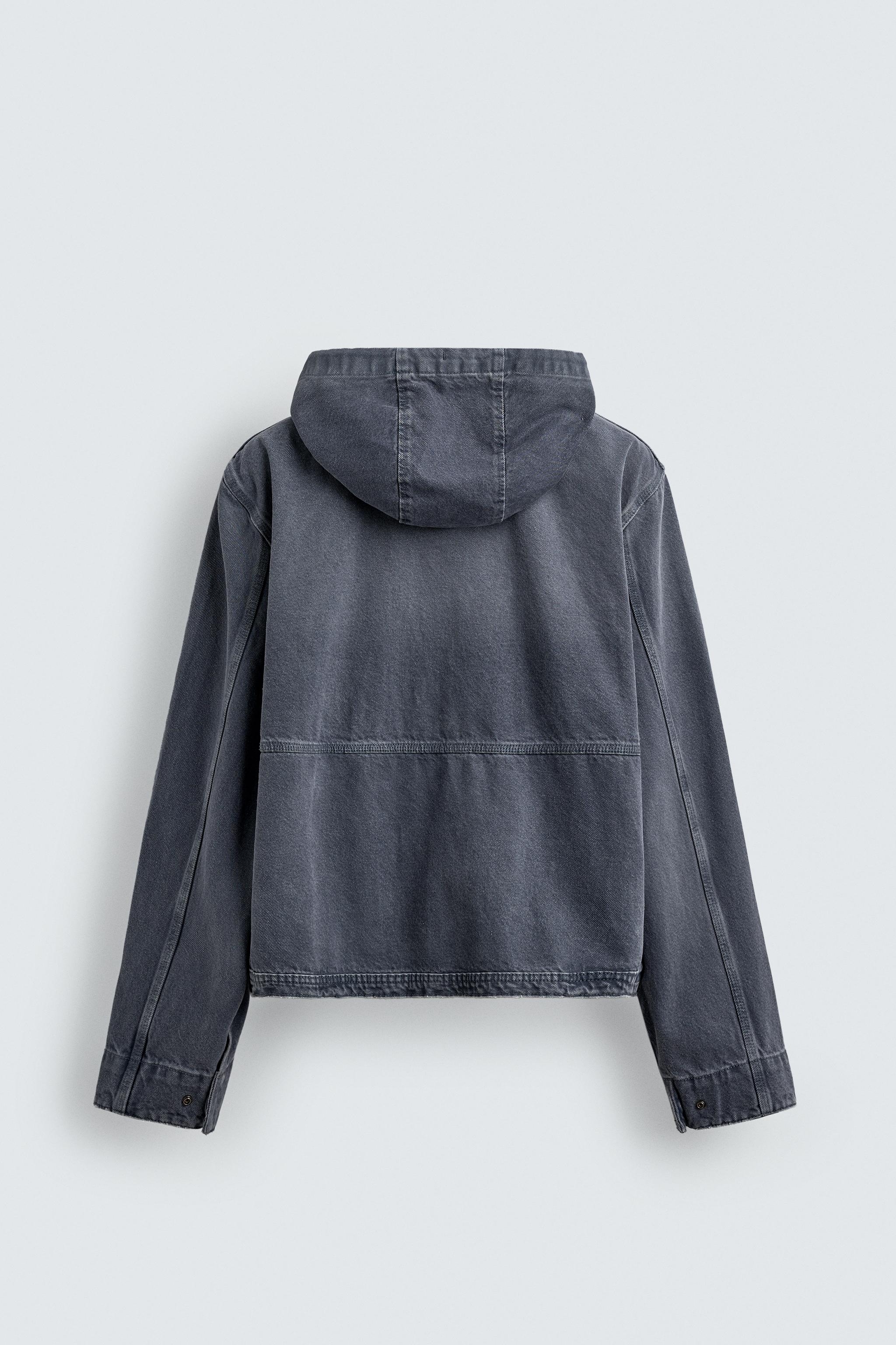 WASHED HOODED JACKET